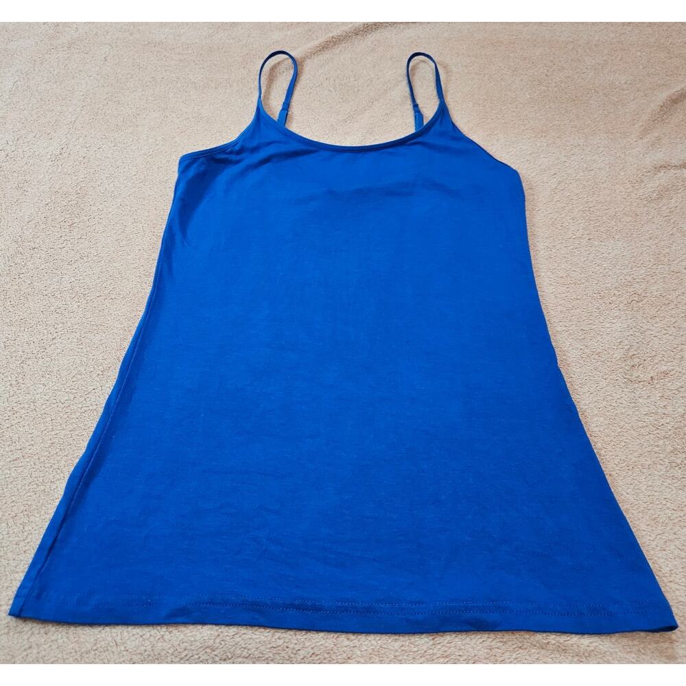 JW Style Blue Spaghetti Strap Camisole Tank Top Women's Size Medium